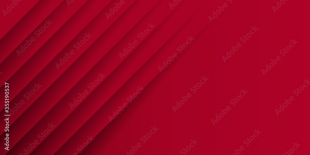 Red abstract background with overlap shadow for presentation background. Vector illustration design for presentation, banner, cover, web, flyer, card, poster, wallpaper, texture, slide, magazine - obrazy, fototapety, plakaty 
