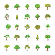 © Vectors Market - Trees Flat Icons Set