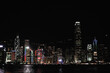 Night view of the Hong Kong skyscrapers.