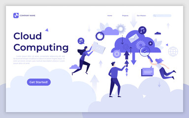 Flat Landing Page Template