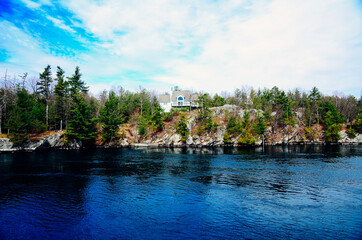 Wall Mural - A small island in Saint Lawrence River