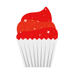 Wall Mural - Isolated sweet cupcake vector design