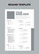 Resume template, Vector CV Design for professionals, job seeking persons. Elegant stylish vector