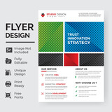 Fototapeta Do przedpokoju - Corporate Business Flyer Template Design