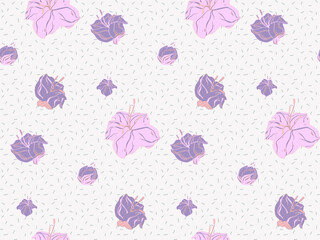 Poster - Bright color beautiful background. Tileable images from  colors and  herbs. Summer theme pattern.
