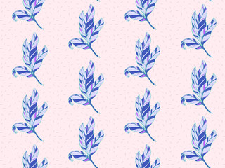 Poster - Bright color beautiful background. Tileable images from  colors and  herbs. Summer theme pattern.
