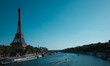 Paris along the Seine River: An amazing area with plenty of beautiful points of interest: Eiffel Tower, Jeanne of Arc Statue, mini Statue of Liberty, The Seine River, the Lover's Bridge, the Barges,..