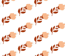 Poster - Bright color beautiful background. Tileable images from  colors and  herbs. Summer theme pattern.
