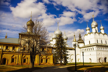 The ancient Kremlin in the city of Rostov. Yaroslavl region, Russia