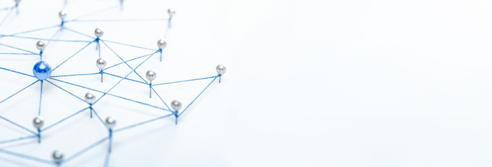 Teamwork, network and community concept.