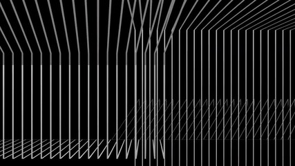 Wall Mural - Abstract Background Black And White Geometric Lines