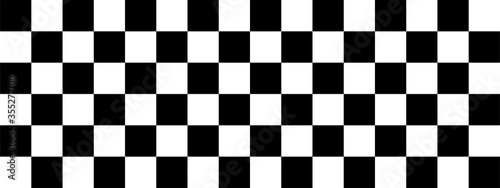 Cuadros en Lienzo Checkered flag. Racing flag. Race. Vector