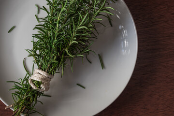 A bunch of rosemary