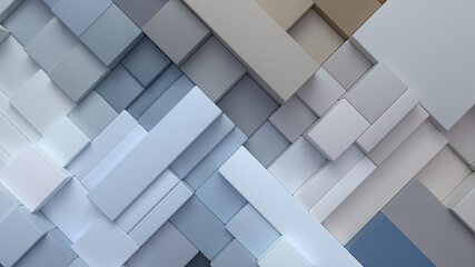 Wall Mural - Abstract white background with geometric shapes.