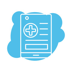 Wall Mural - medical order paper block style icon