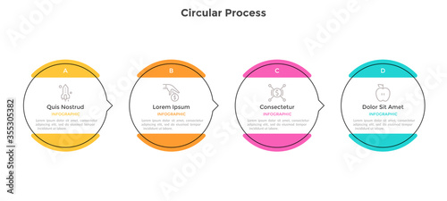 Cuadros en Lienzo Modern Infographic Vector Template