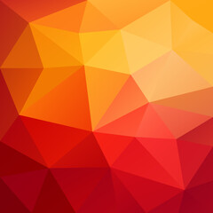 Wall Mural - abstract vibrant orange geometric background