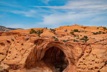 Daytime Of The Beautiful Cassidy Arch Of Capitol Reef National Park