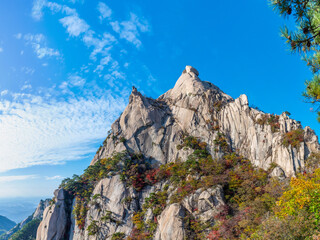 Wall Mural - Peaks of Bukhansan national park near Seoul, Republic of Korea