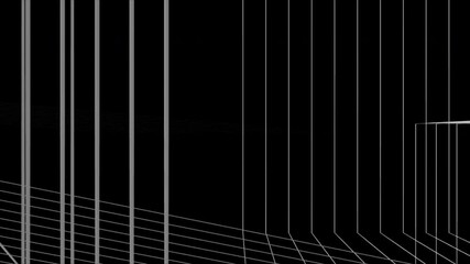 Wall Mural - Abstract Background Black And White Geometric Lines