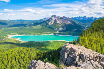 Beautiful view of Barrier Lake - Kananaskis Country, Alberta - Canada