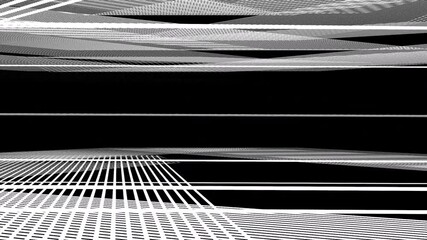 Wall Mural - Abstract Background Black And White Geometric Lines