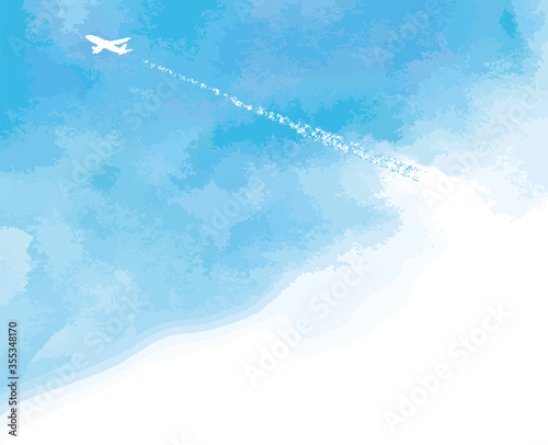 青い空と飛行機雲とジャンボ機の水彩風ベクターイラスト Kupit Etot Gotovyj Vektornyj Obekt I Rassmotret Analogichnye Vektornye Obekty V Adobe Stock Adobe Stock 青い空と飛行機雲とジャンボ機の水彩風ベクターイラスト Kupit Etot Gotovyj Vektornyj Obekt I Rassmotret Analogichnye Vektornye Obekty V Adobe Stock Adobe Stock