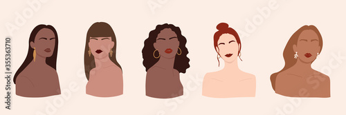 Abstract woman vector Fototapete