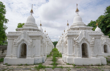 Mandalay, Myanmar - August 15th 2015 : an historic Buddhist monastery located near Mandalay Hill, Mandalay Region, Myanmar