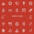 Editable 22 rope icons for web and mobile