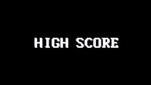 HIGH SCORE Glitch Text Animation, Rendering, Background, With Alpha Channel, Loop, 4k

