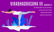 © Bijan - Virabhadrasana 3 or Warrior 3 Pose. Yoga Fitness Concept. Illustration Of Woman doing yoga.