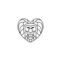 Wall Mural - lions logo vector template