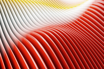 Poster - Abstract wave background. 3d rendering - illustration.