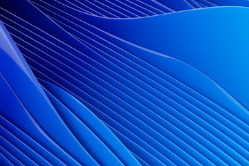 Poster - Abstract wave background. 3d rendering - illustration.