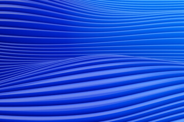 Poster - Abstract wave background. 3d rendering - illustration.
