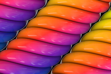 Poster - Abstract wave background. 3d rendering - illustration.