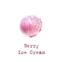 Poster - Berry Ice Cream