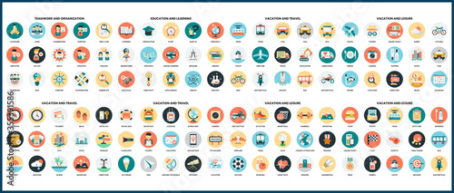 Fotografía Business icons set for business.