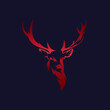 Abstract deer vector logo template - Eps 10