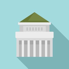 Poster - nigeria court building icon. flat illustration of nigeria court building vector icon for web design