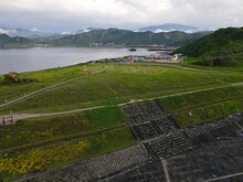 Drone Ariel View Of The Chaojing Park Coastline, Located On The North Coast Of Keelung, Taiwan.