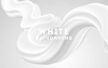 Fototapete - Moving white abstract background. Dynamic Effect. Vector Illustration. Design Template.
