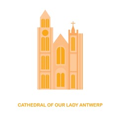 Canvas Print - cathedral of our lady antwerp