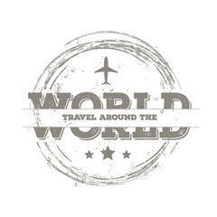 Sticker - travel around the world