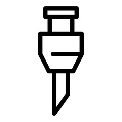 Poster - Home milling machine icon. Outline home milling machine vector icon for web design isolated on white background