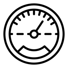 Poster - Car gauge icon. Outline car gauge vector icon for web design isolated on white background