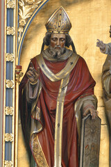 Saint Cyril, a statue on a high altar in the parish church of Saint Joseph in Slatina, Croatia