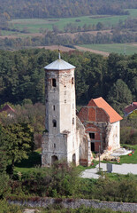 Wall Mural - Ruins of the medieval church of St. Martin in Martin Breg, Dugo Selo, Croatia