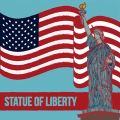 Sticker - statue of liberty